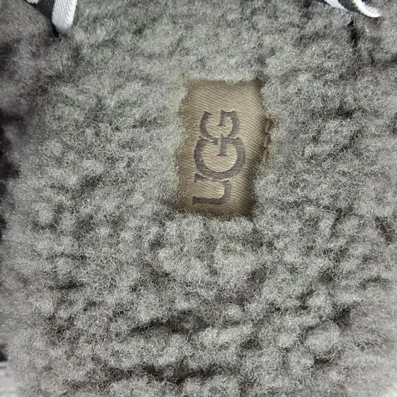 UGG Australia Fluff Yeah Women's Size 5 US Gray Slide Slingback Sandals - Picture 6 of 10